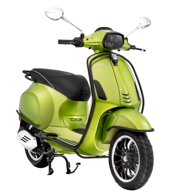 Crash bar side cover for Vespa Primavera/Sprint/Elettrica 50-150ccm, black matt