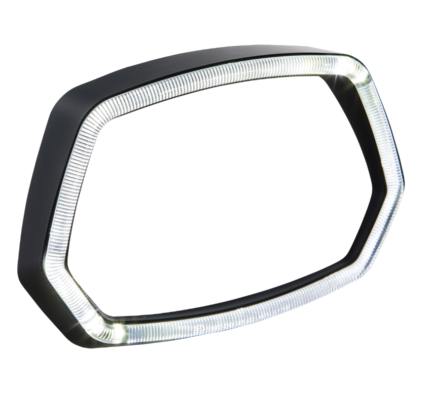 Lamp ring LED light ring for Vespa Sprint 50cc 2T/4T, black matt