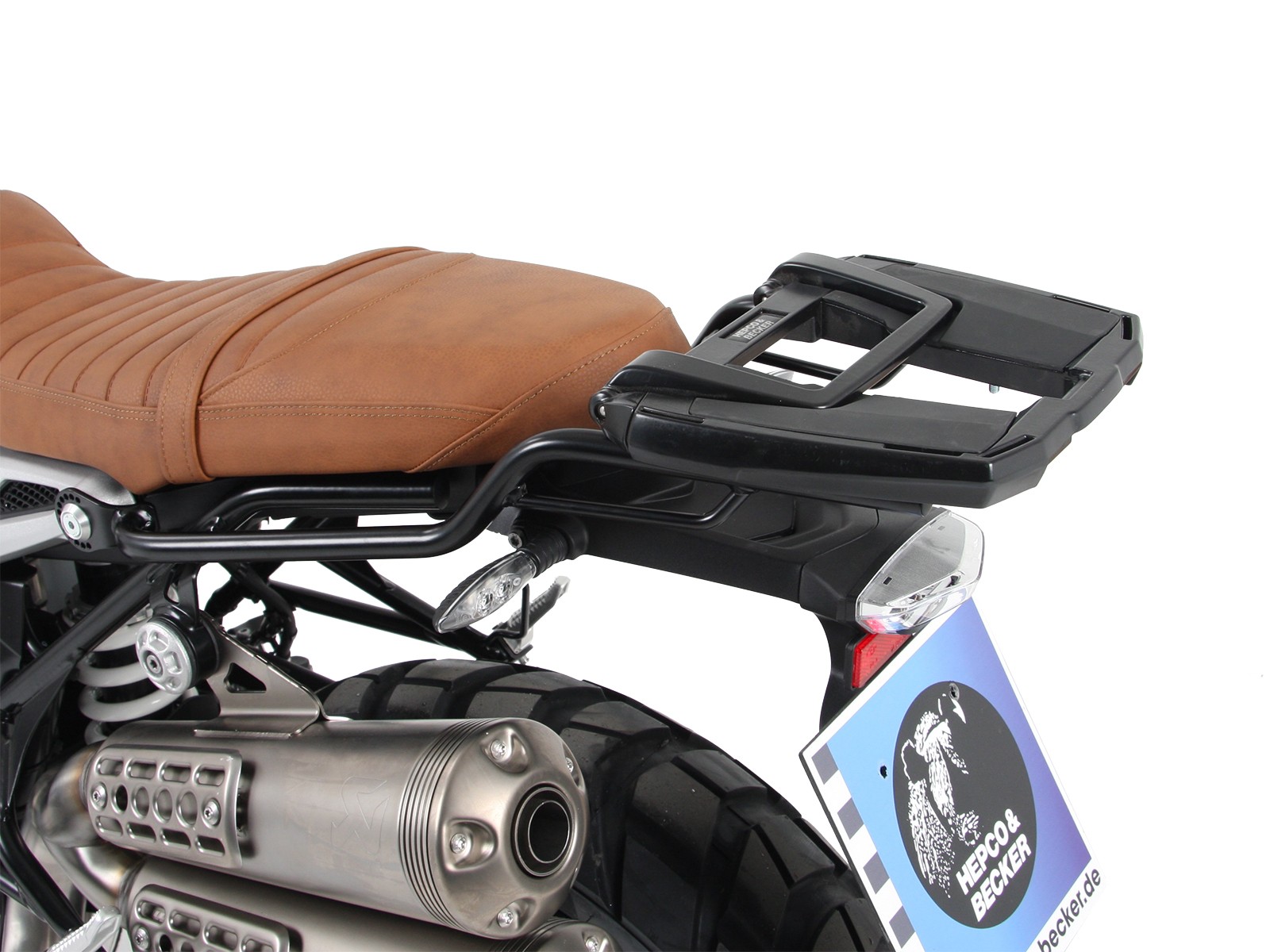 Easyrack top case carrier black for R nineT Scrambler (16-23) Hepco & Becker