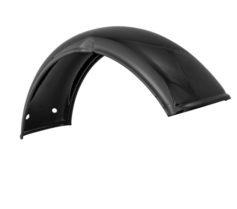 Mudguard 2.0 Garelli without bracket for Vespa PX 80-200cc, metal black glossy