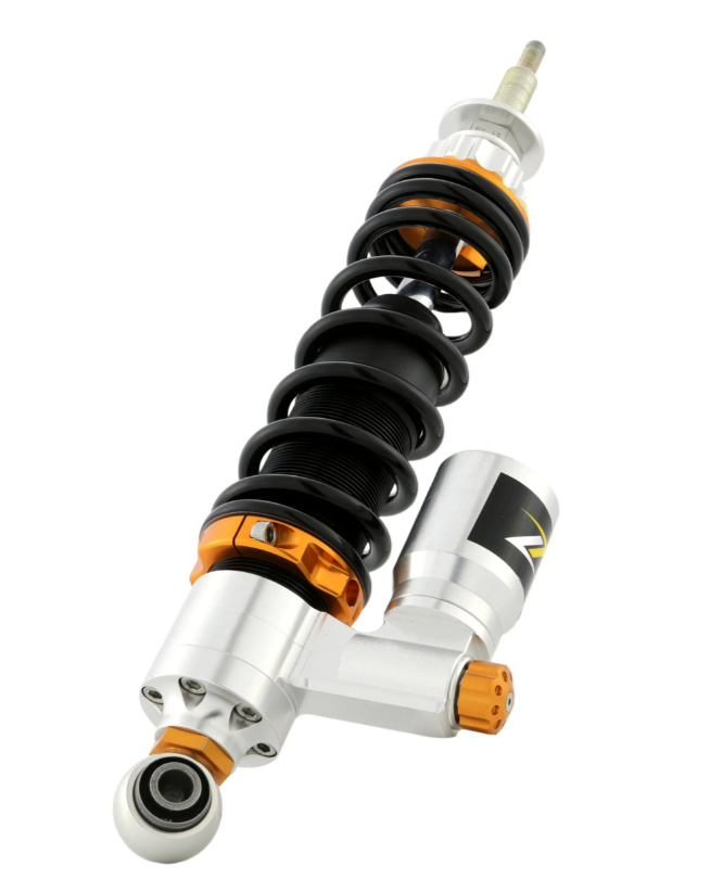 Rear shock absorber ZELIONI for Vespa LX/LXV/S 125/150cc, silver/orange/black