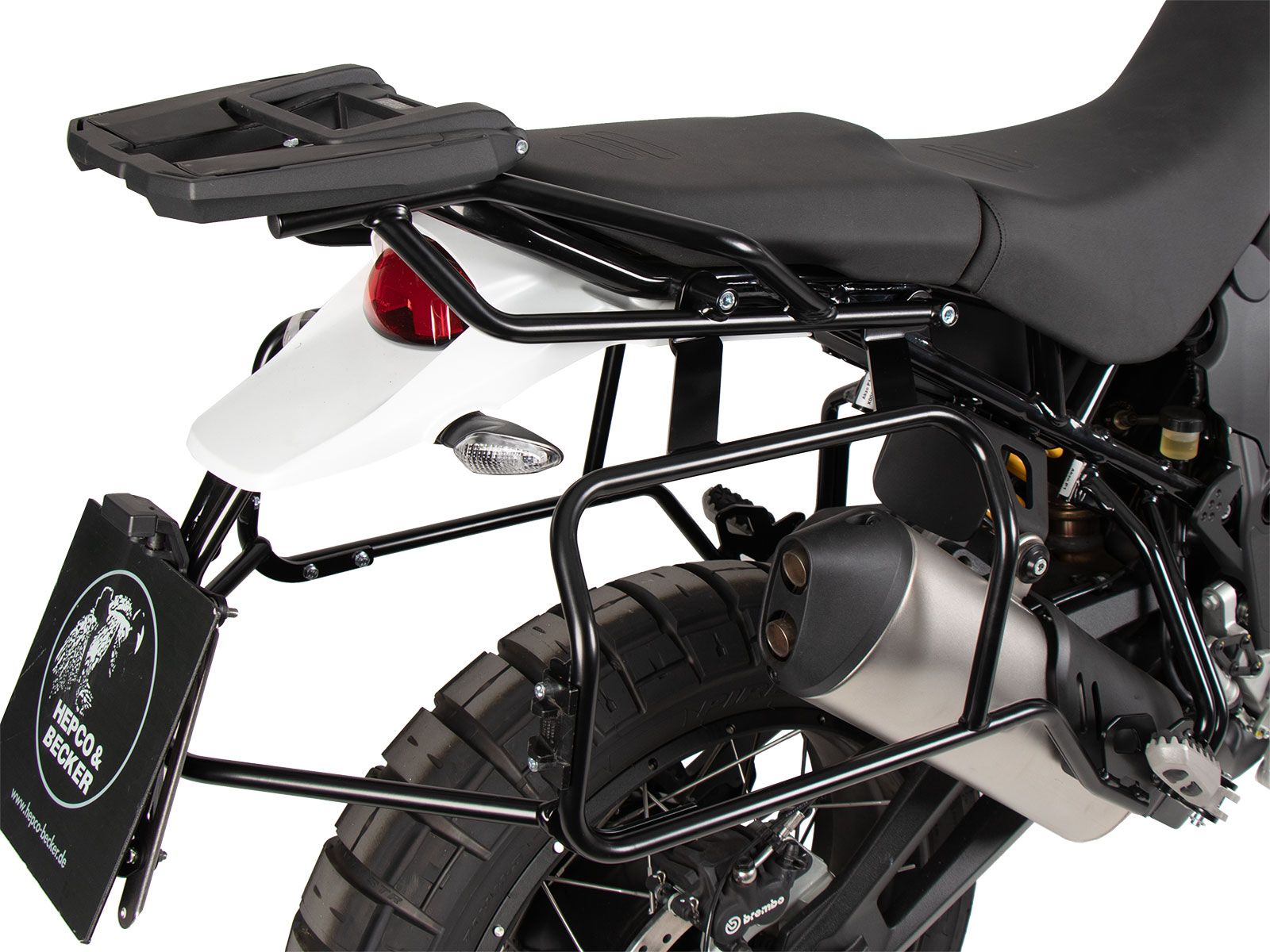 Case carrier set Cutout carrier incl. case set Xplorer Cutout black for Ducati Desert X Rally (24-)