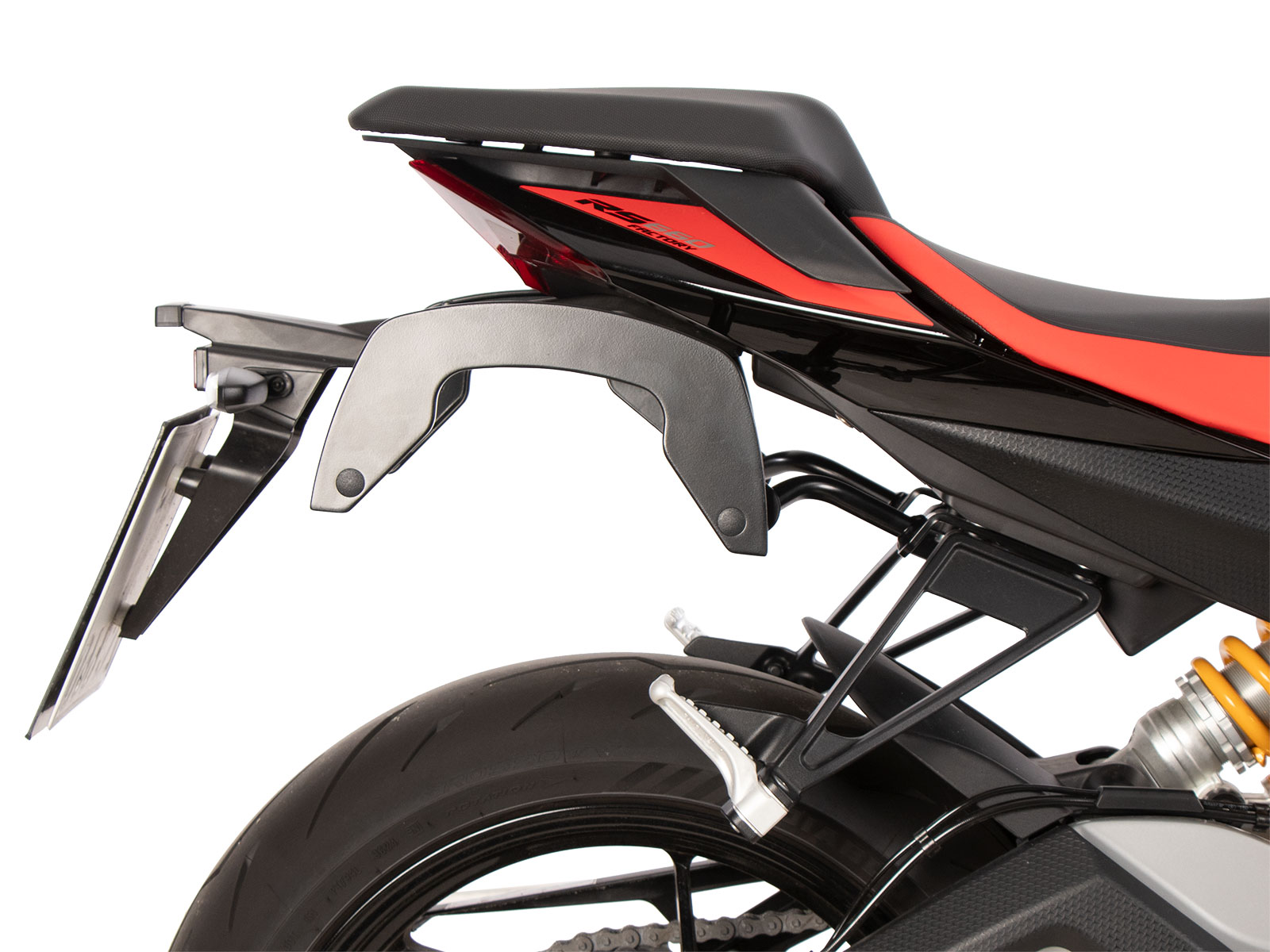 C-Bow side carrier black for Aprilia RS 660 / Factory (25-) Hepco & Becker