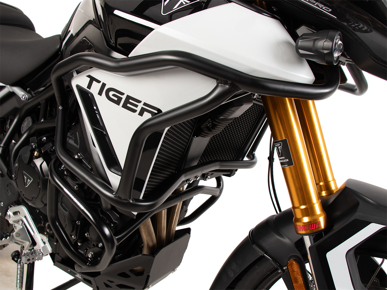 Tank protection bar "Solid" black for Triumph Tiger 900 GT / Pro (24-) Hepco & Becker