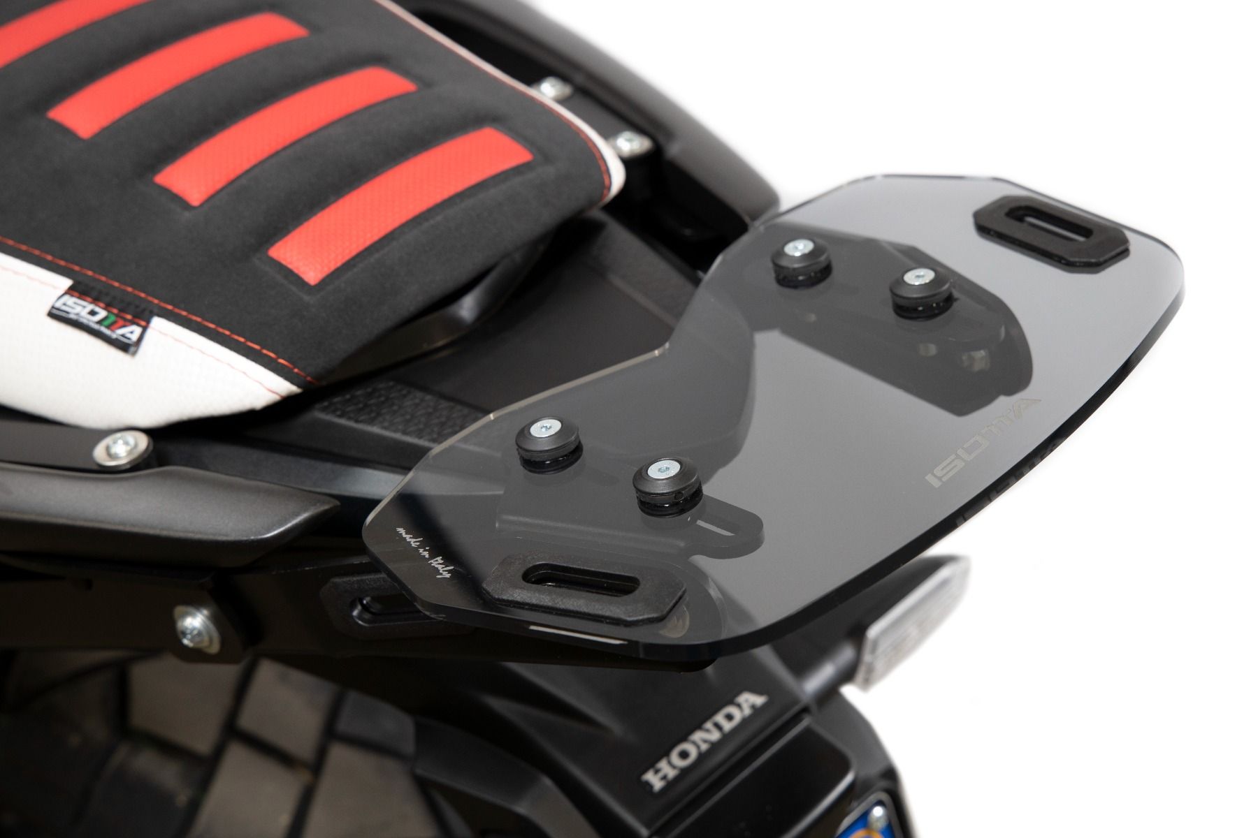 Luggage carrier for Honda CB 500 X (19-23), PMMA, lightly tinted