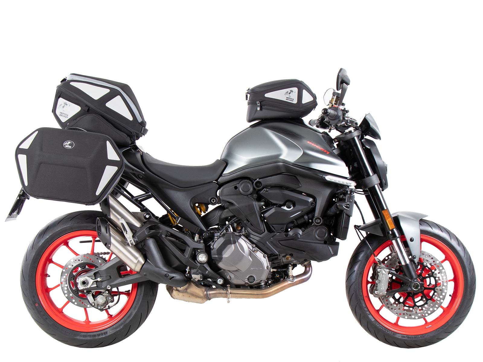 C-Bow side carrier black for Ducati Monster 937 / 937+ (21-) Hepco & Becker