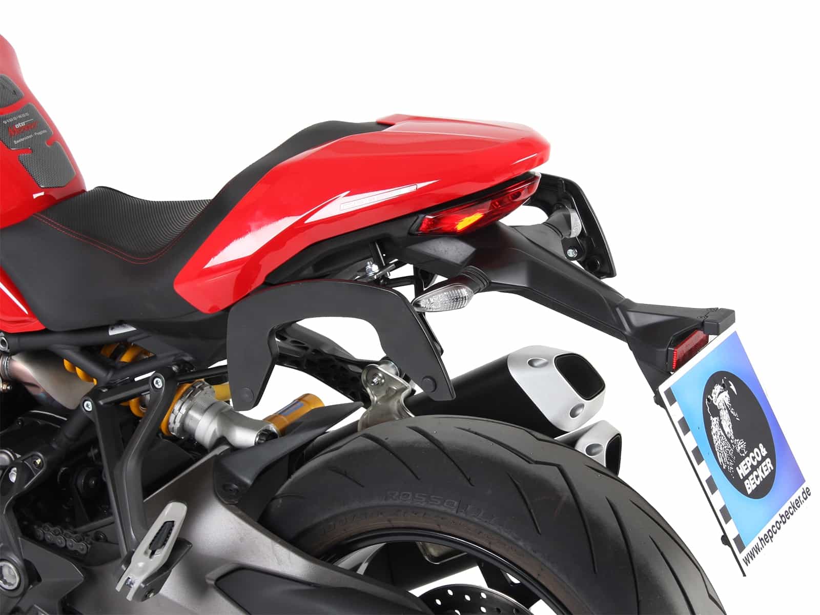 C-Bow side carrier black for Ducati Monster 1200 S (17-20) Hepco & Becker