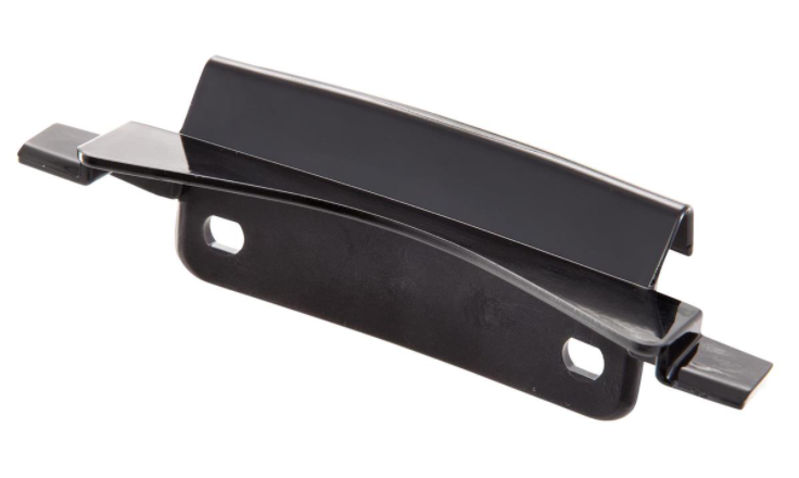 Connector mono slot tube leg shield black glossy for Vespa Primavera/Sprint 50-150ccm