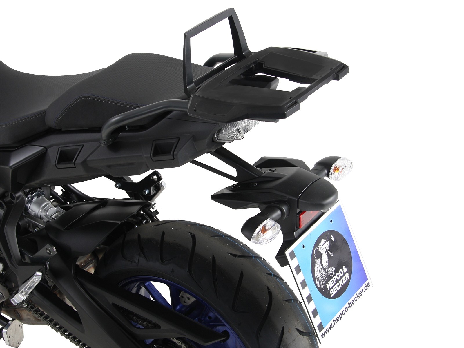 Alurack topcasecarrier black for Yamaha Tracer 900 / GT (Bj.18-) Hepco & Becker