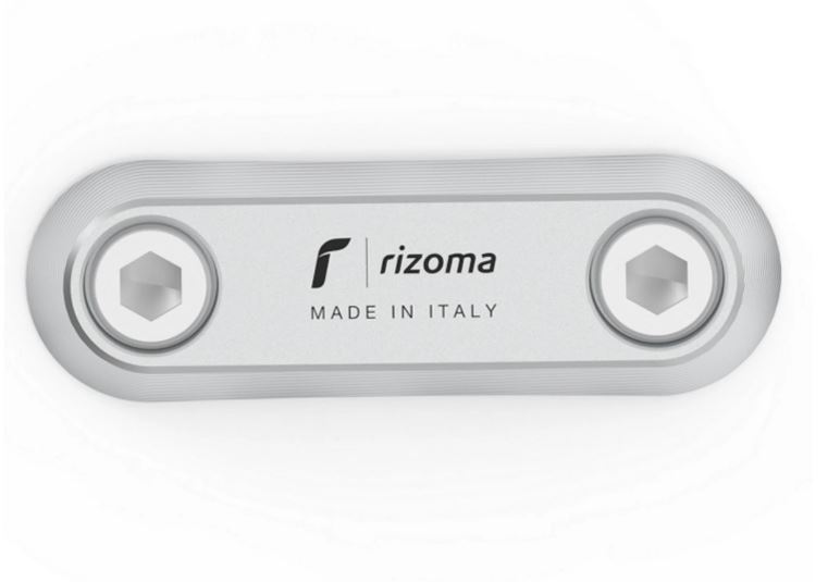 Cover thread RIZOMA passenger grab rail for Vespa GTS/GTS Super/GTV/Primavera, silver