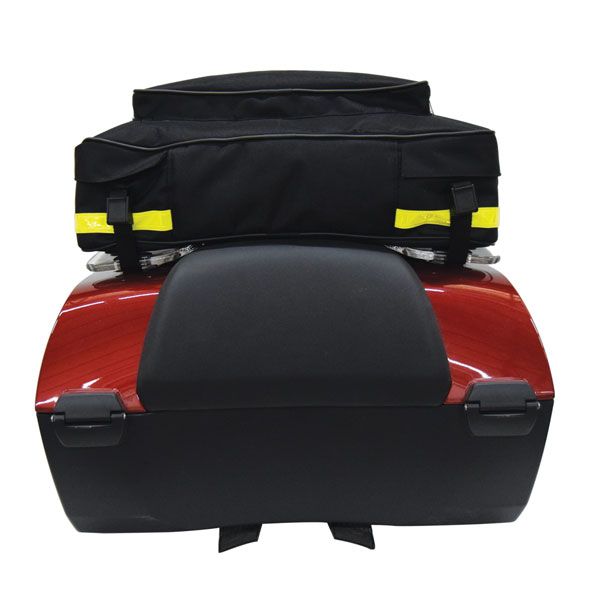 Rear bag for luggage rack for top case BMW K 1600 GTL /R 1250 RT /R 1200 RT, Cordura nylon, black