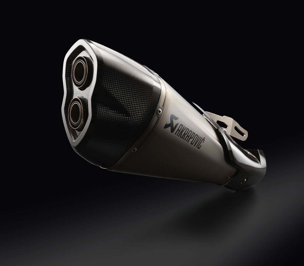Akrapovic Slip-On LINE exhaust system silver for 1290 Super Duke R (Bj.20-)