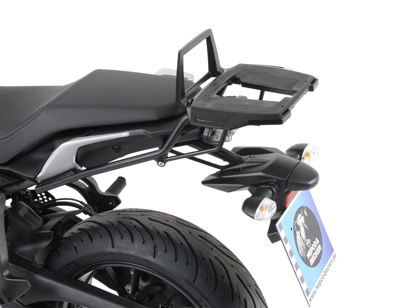 Alurack topcasecarrier black for Yamaha Tracer 700 / GT (Bj.16-) Hepco & Becker