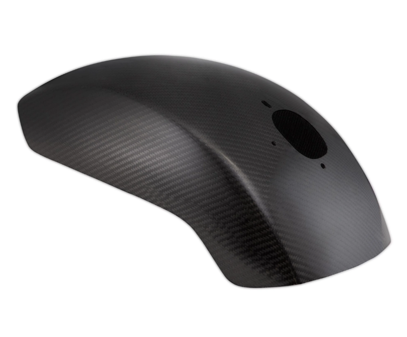 Mudguard EVO II for Vespa PX 80-200ccm, small, carbon, clear