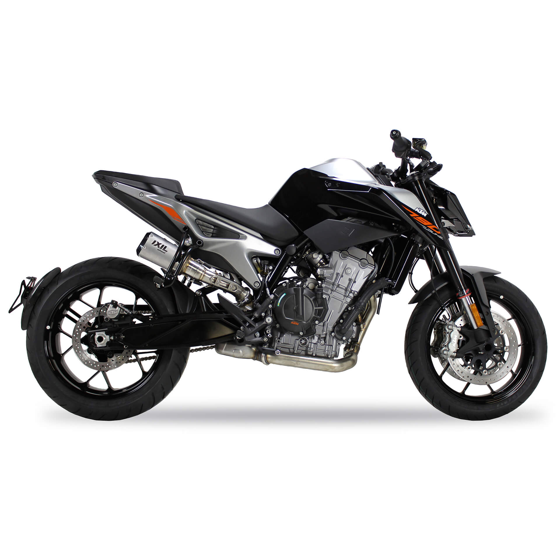 IXIL RB rear silencer KTM 790 Duke /Duke 890, stainless steel, E-approved, Euro4+5