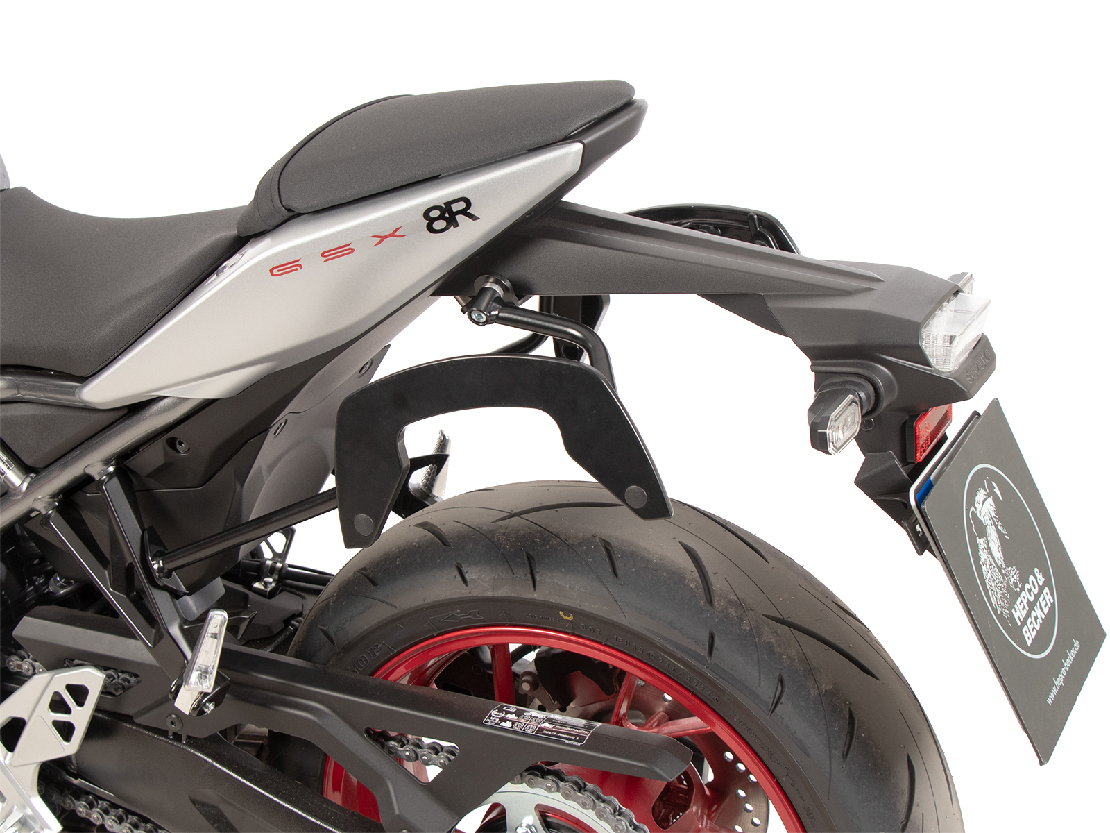 C-Bow side carrier black for Suzuki GSX-8R (24- ) Hepco & Becker