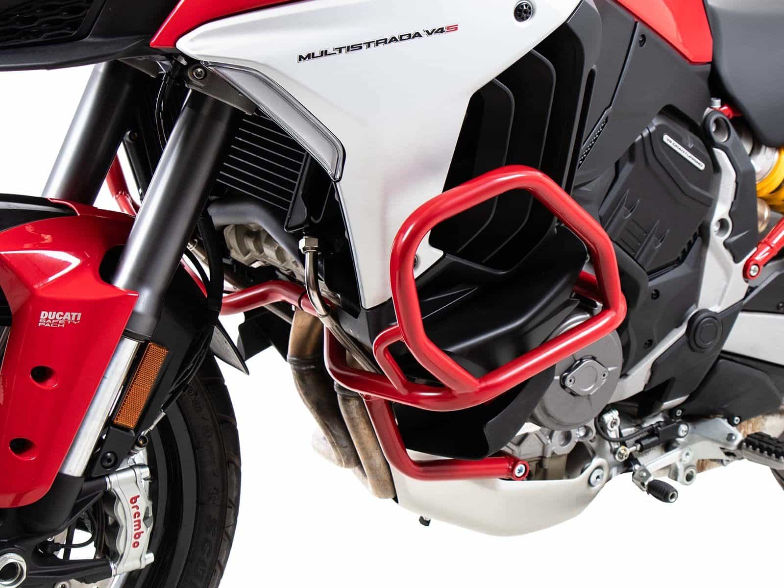 Engine guard red for Ducati Multistrada V4 /S /Pikes Peak /Rally /RS (25-) Original