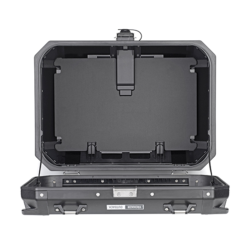 Trekker Outback 58 liter MONOKEY top case aluminum black Givi