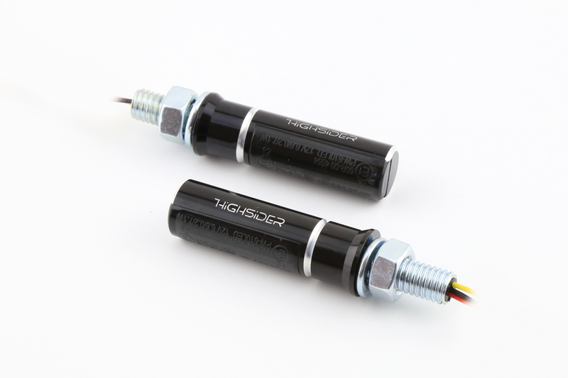 HIGHSIDER pro Conero LED rear light, brake light, blinker black/toned 3in1, E-approved (pair)