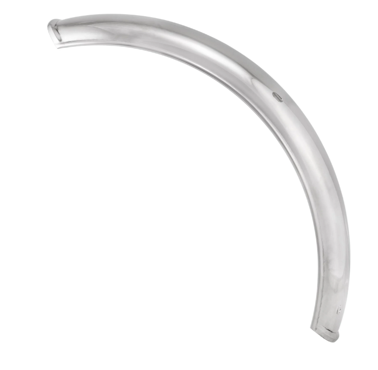 Mudguard 2.0 Garelli without bracket for Vespa PX 80-200cc, polished stainless steel