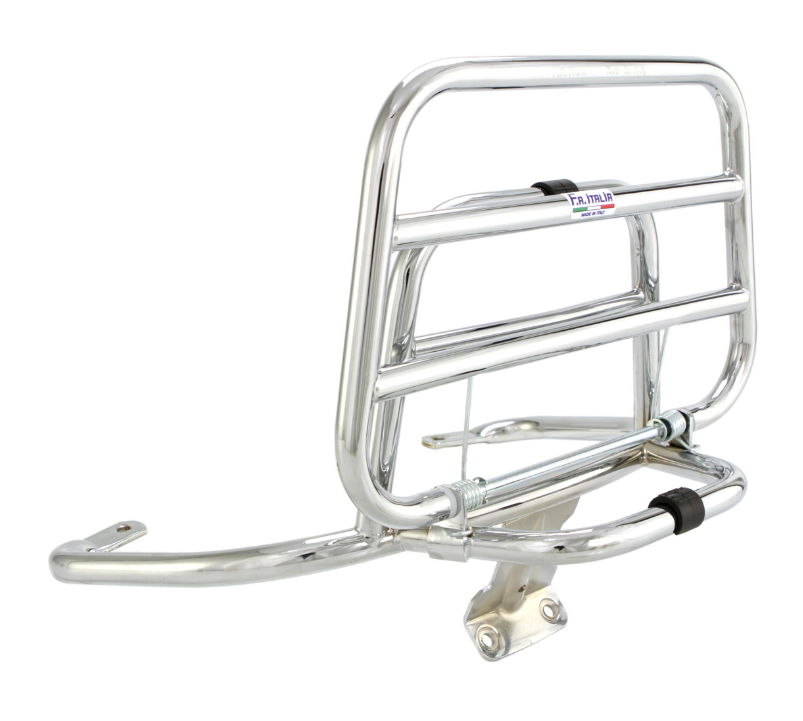 Rear luggage rack for Vespa LX /LXV /S 50-150cc, foldable, chrome