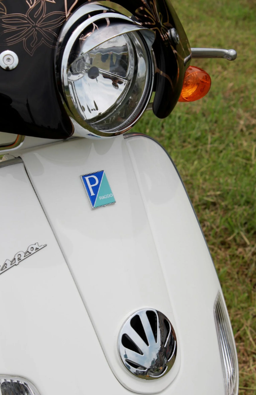 Cascade insert horn for Vespa LX/LXV 50-150cc, chrome