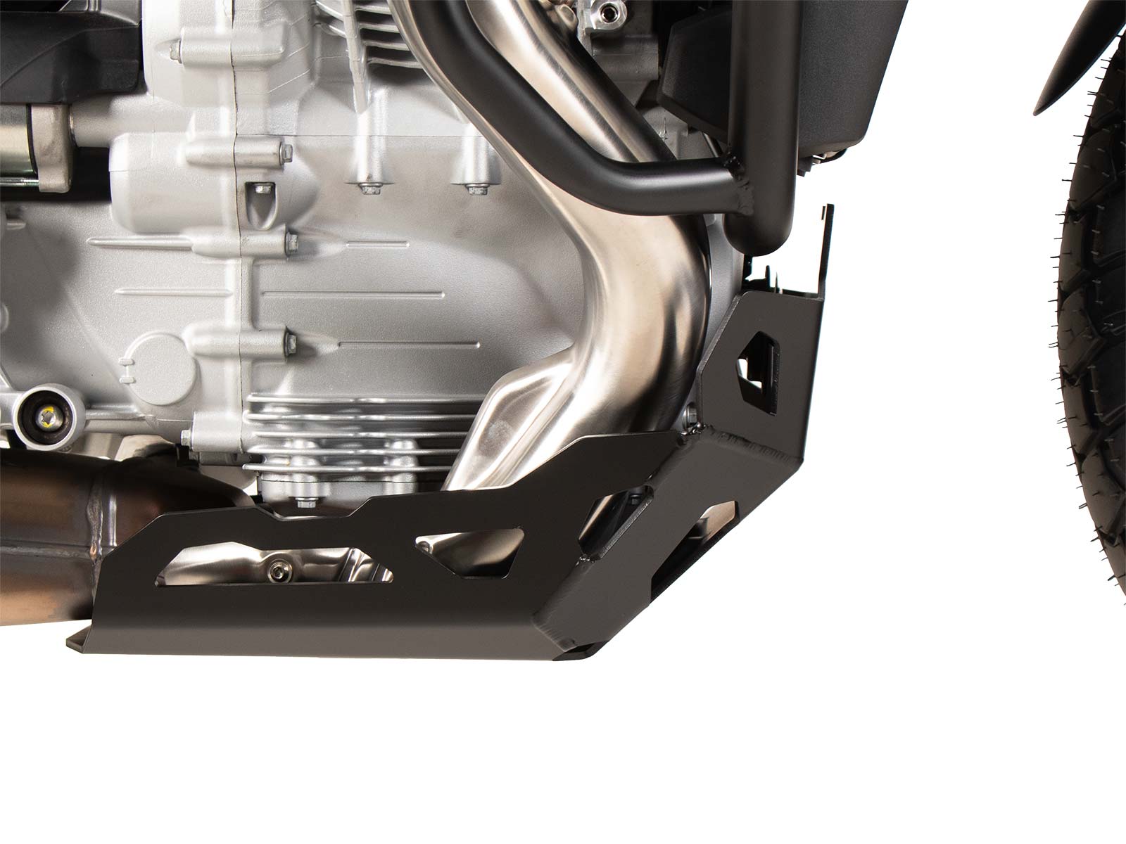 Engine protection plate black for Moto Guzzi Stelvio (24-) Hepco & Becker