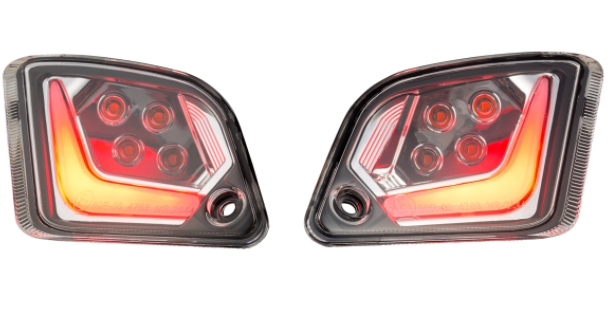 Turn signal kit front & rear for Vespa GTS/GTS Super/GTV 125-300cc ('14-), clear