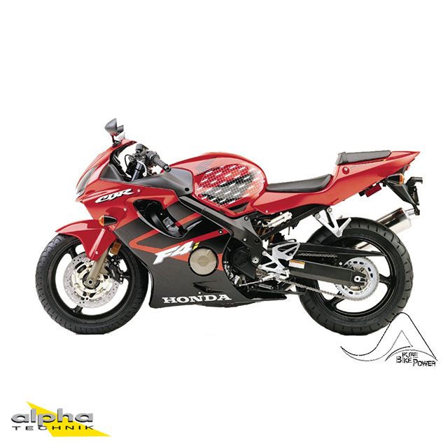 Stompgrip black Volcano for Honda CBR600F (Sport) / VFR800 (02-13)