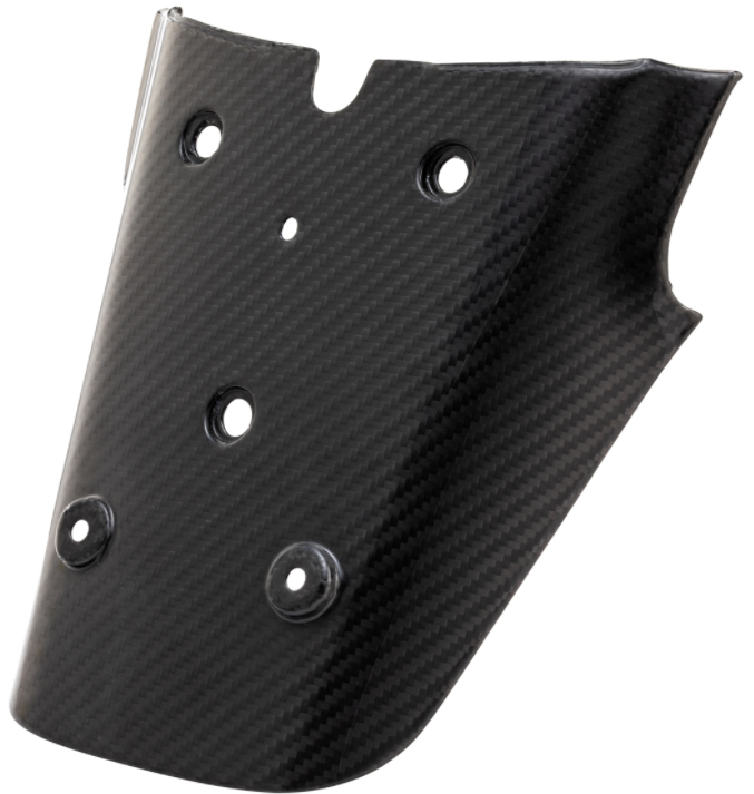 Rear license plate holder for Vespa GTS/GTS Super/GTV 125-300cc, Carbon
