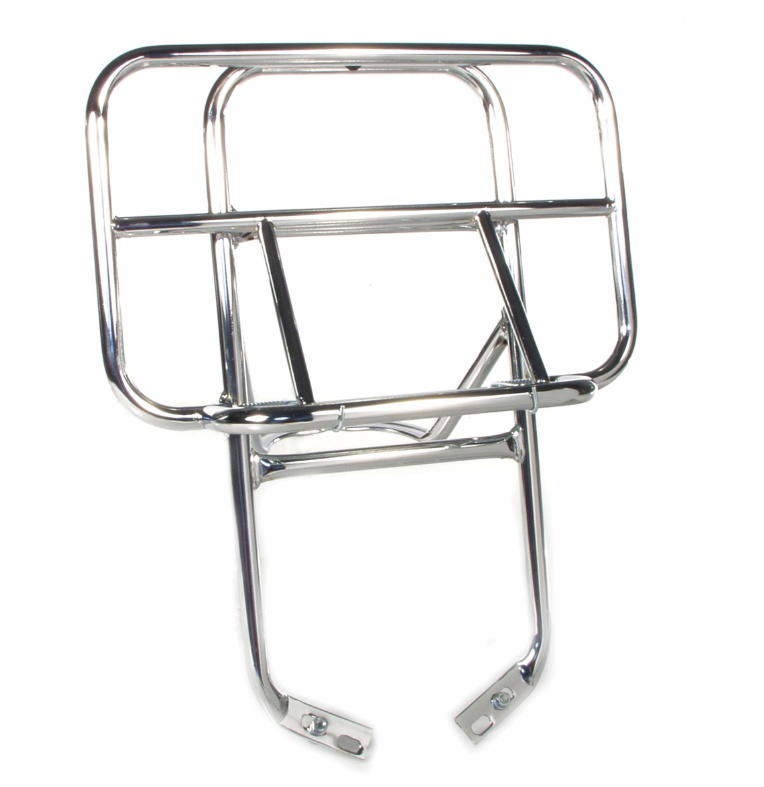 Rear luggage rack for Vespa PX 80-200cc, foldable, chrome