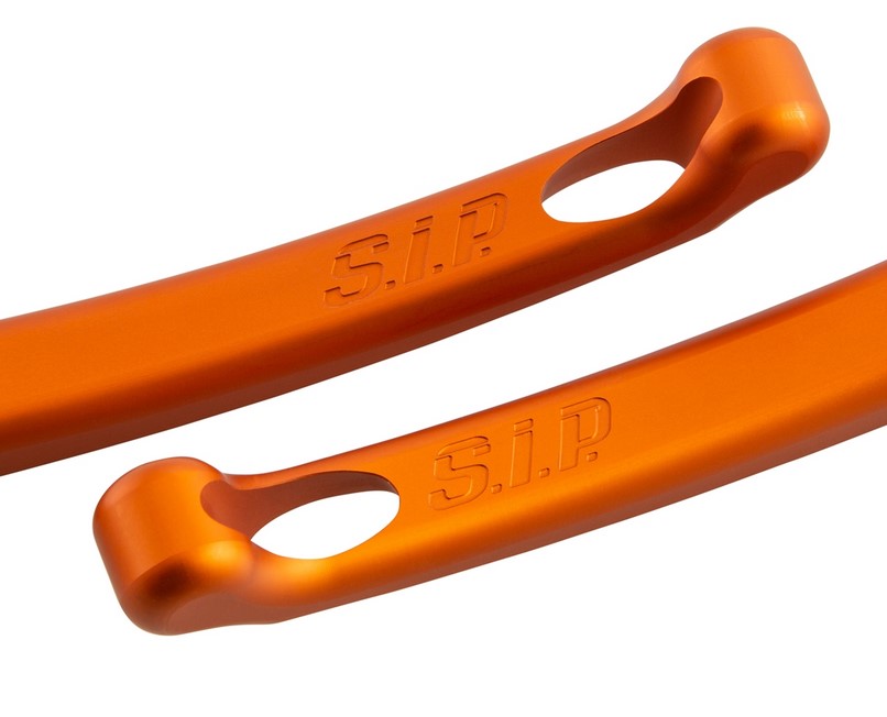 Sport lever set brake for Vespa, right and left, orange matt