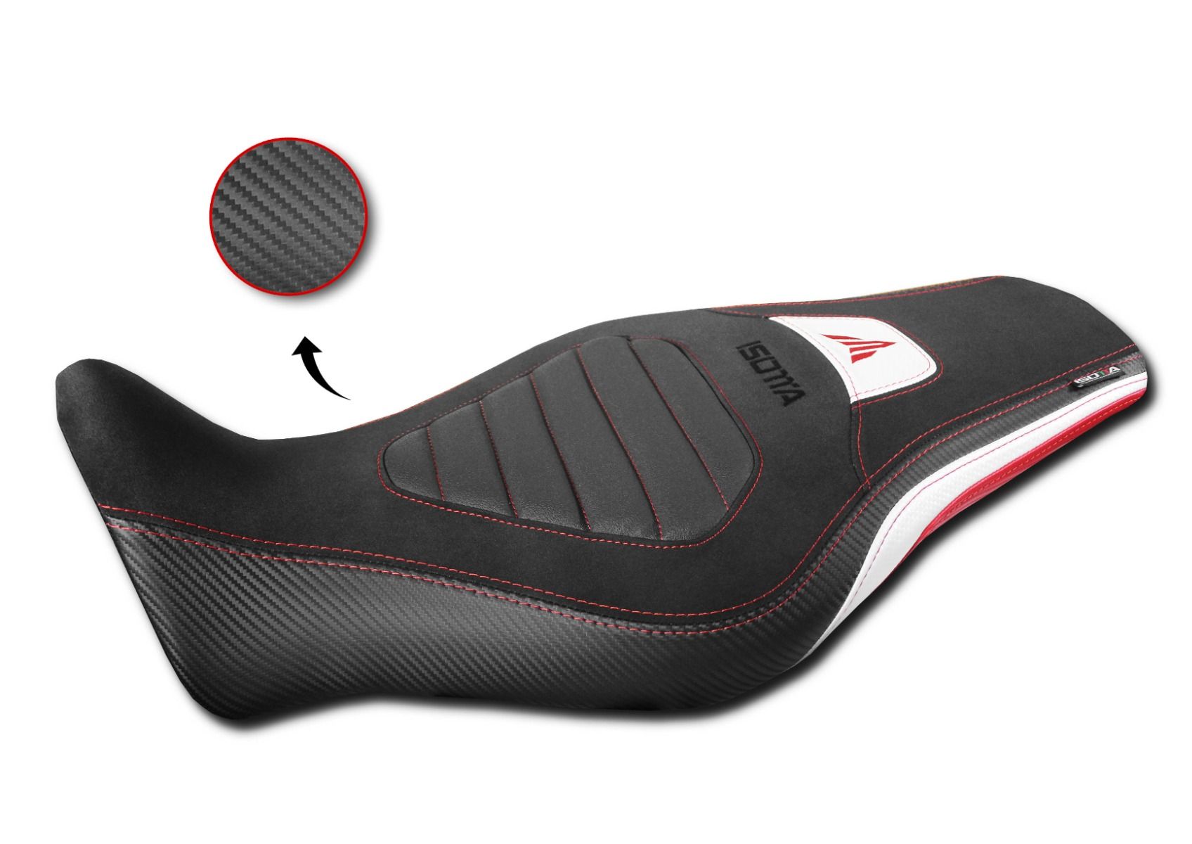 Seat cover red for Yamaha MT-09 (21-23)