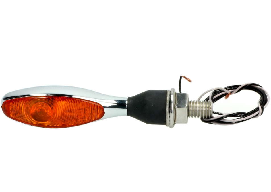 Kellermann turn signal, Micro 1000 Halogen, steel, halogen, HR/HL, 12 V, 6 W, shiny chrome, M8x20
