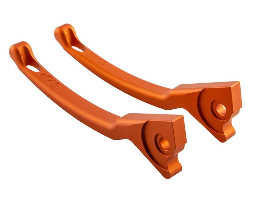 Sport lever set brake for Vespa, right and left, orange matt