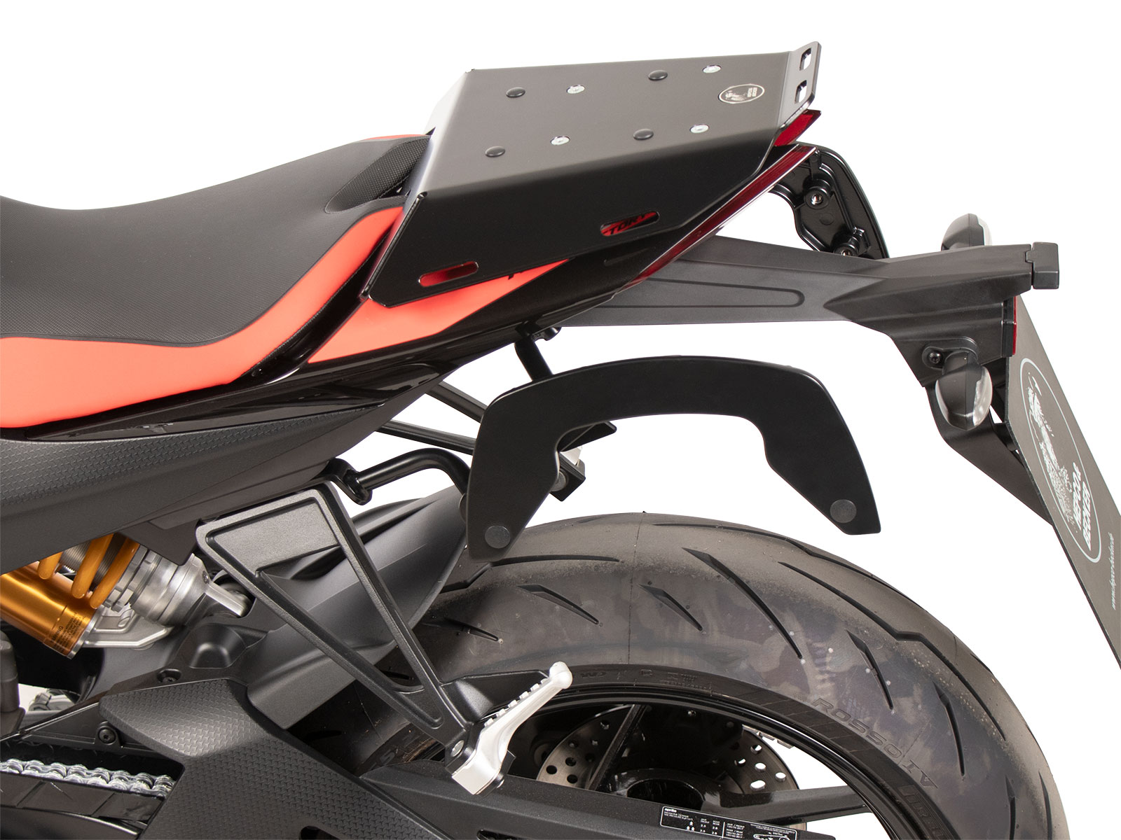 C-Bow side carrier black for Aprilia Tuono 660 Factory (2022-) Hepco & Becker