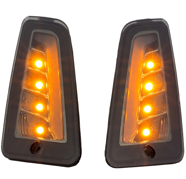 Turn signal kit front & rear for Vespa GTS/GTS Super/GTV 125-300cc ('14-), tinted