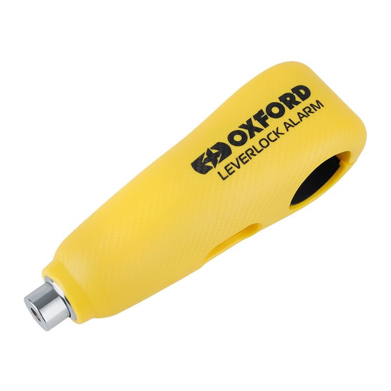 Oxford lever lock with alarm - Yellow
