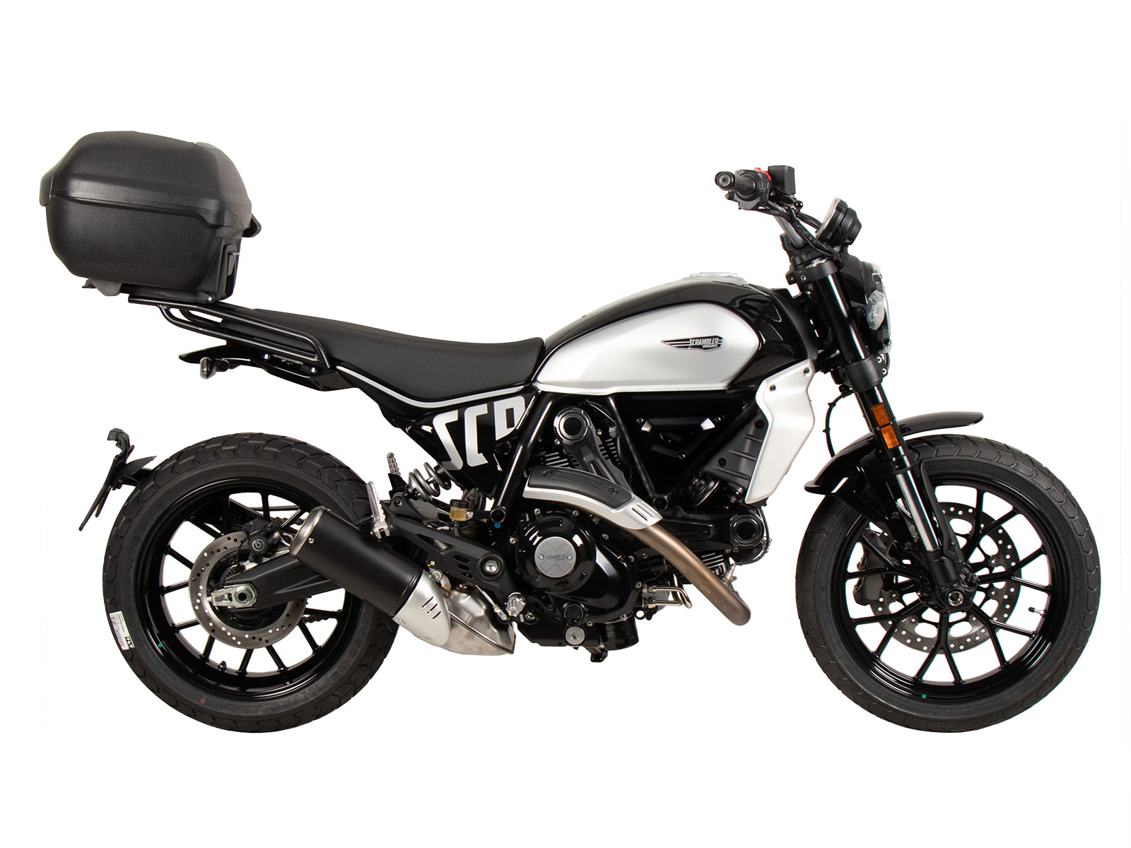 Alurack top case carrier black for Ducati Scrambler 800 Icon (23-) Hepco & Becker