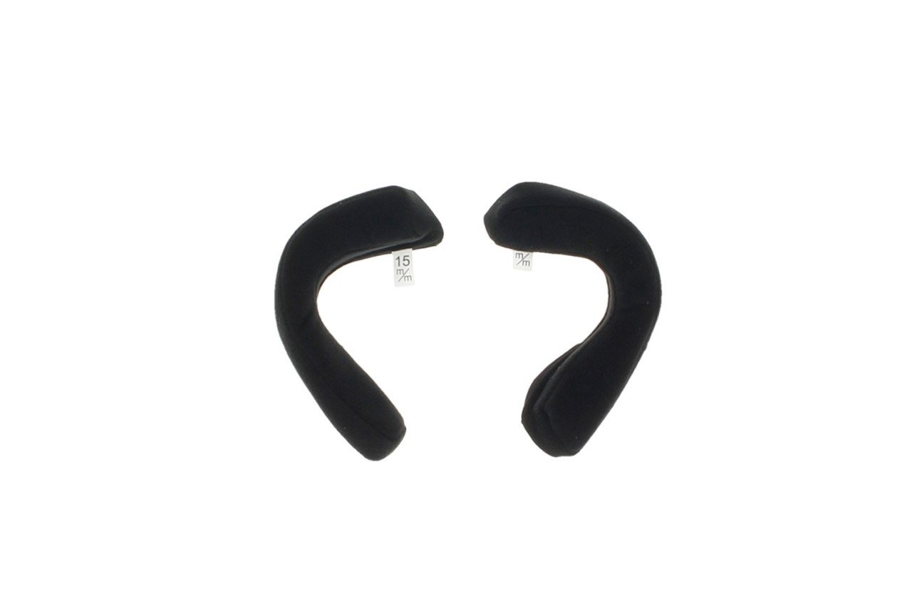 Helmo Milano cheek pads for Audace, black