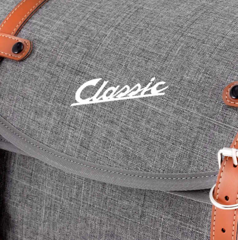 Bag "Classic" small for Vespa, nylon, gray