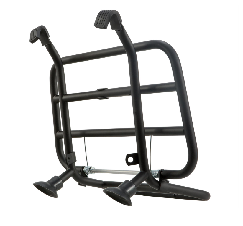 Luggage rack front for Vespa PX 80-200cc, foldable, black