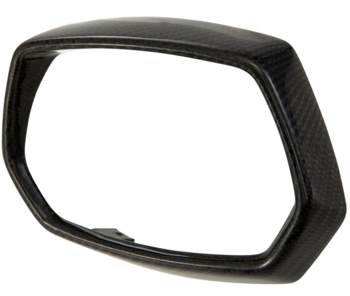 Lamp ring black for Vespa Sprint 50-150ccm 2T/4T ('13-'18), Carbon