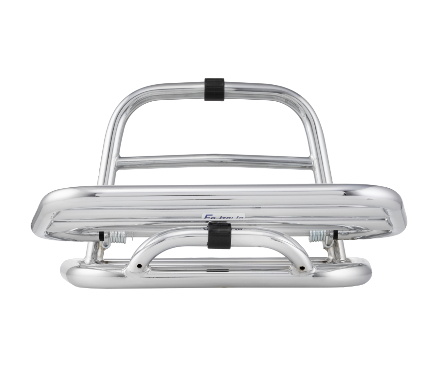 Rear luggage rack for Vespa 946 3V i.e. 125cc, foldable, chrome
