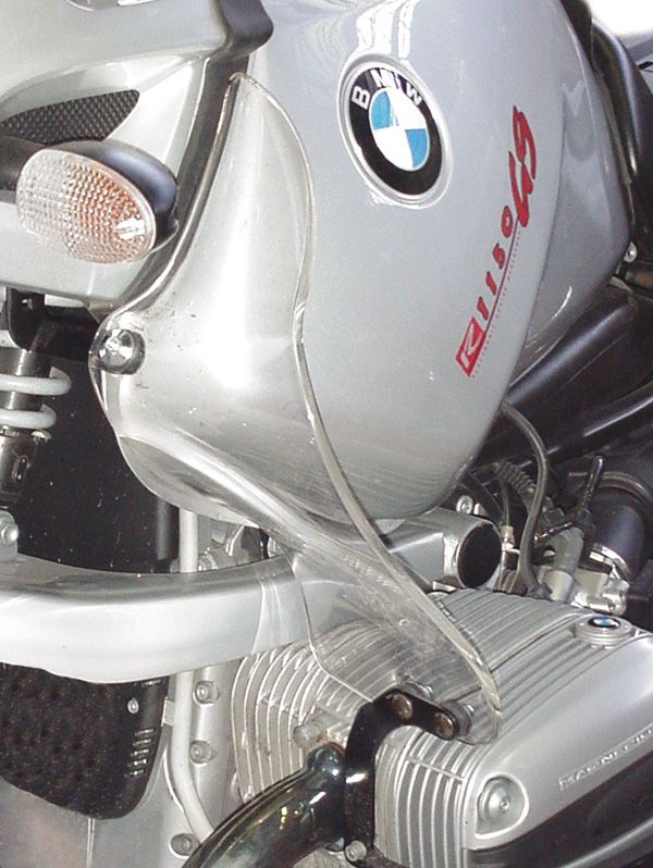 Leg protectors for BMW R 1150 GS (00-03), pair, light smoke