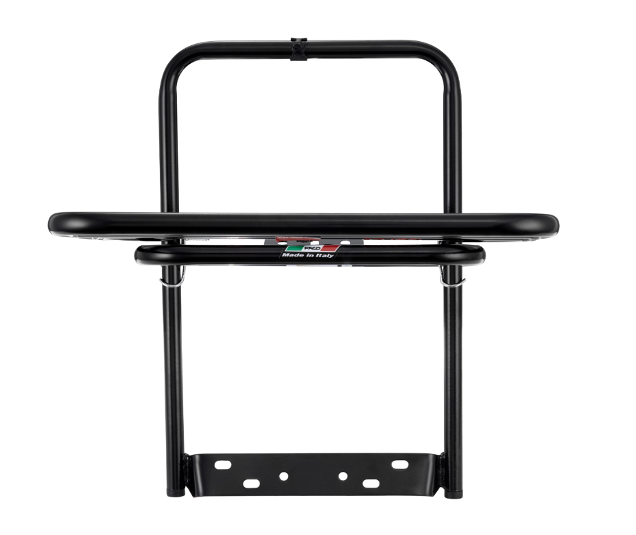 Rear luggage rack for Vespa PX 80-200cc, foldable, black