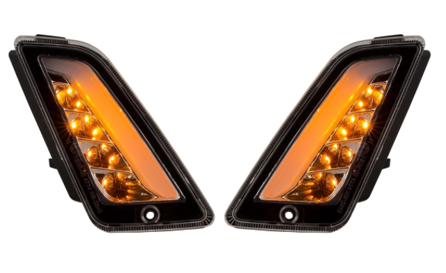 Turn signal kit front & rear for Vespa GTS/GTS Super/GTV 125-300cc ('14-), clear