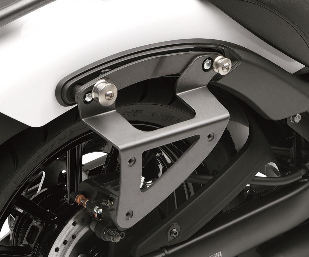Brackets for leather side bags Quick Release for Vulcan S (Bj.15-19) original Kawasaki