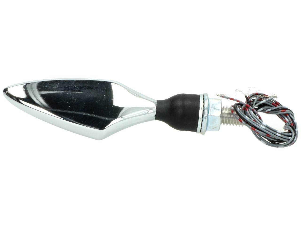 Kellermann turn signal, rear and brake light, Rhombus DF, steel, LED, HR, 12 V, shiny chrome, M8x20