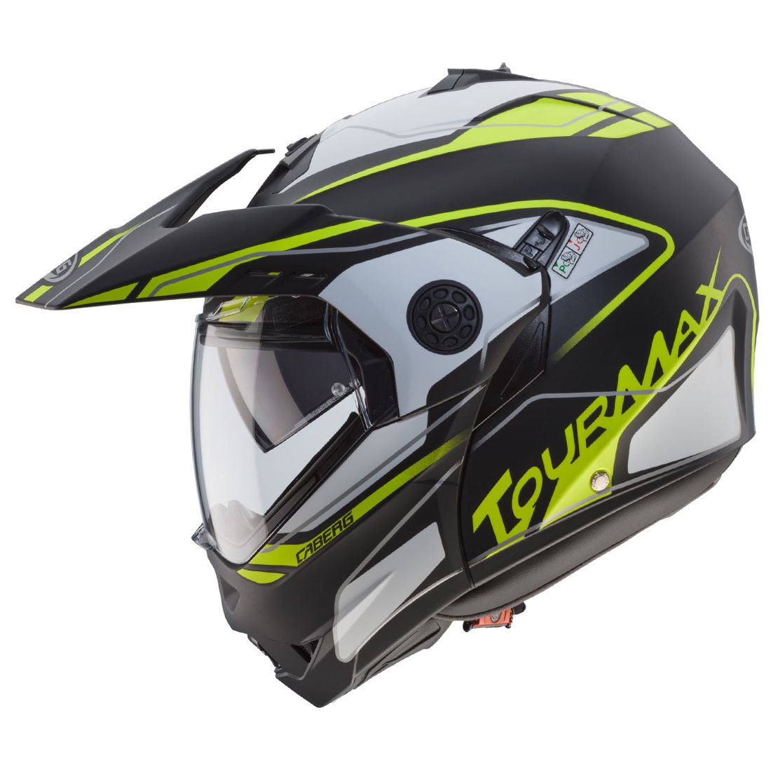 Caberg helmet Tourmax Marathon, matte black / white yellow